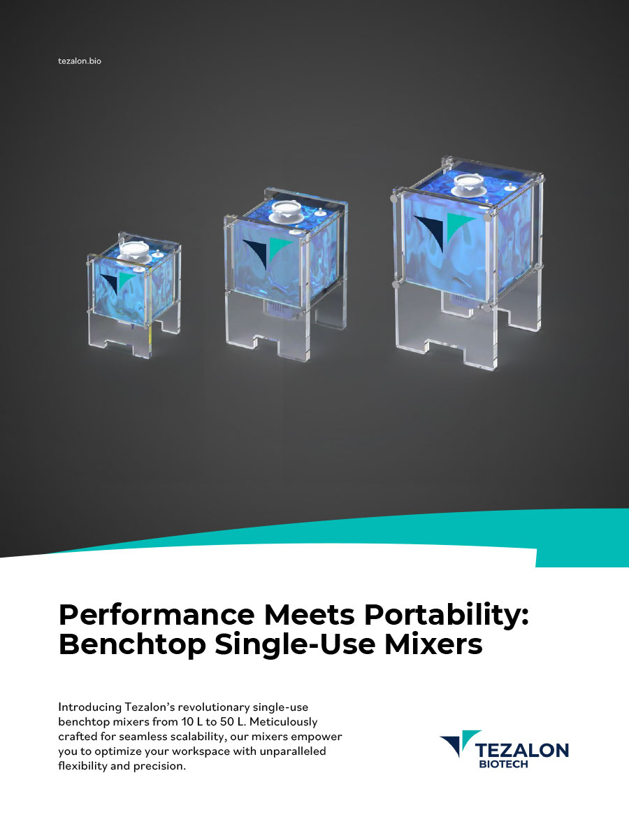 Tezalon Benchtop Mixers Brochure Cover